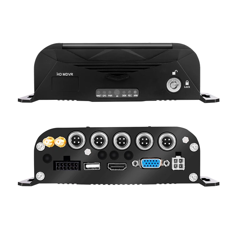 Vehicles Truck Recorder CMSV6 4G GPS 4CH SD Mobile DVR 1080P MDVR Monitoring System