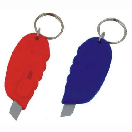 Pocket 2 in 1 Box Cutter with Tape Measure Keychain