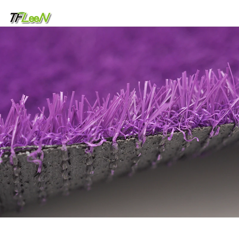 Purple Carpet Floor Grass Landscaping Color Artificial Grass Turf
