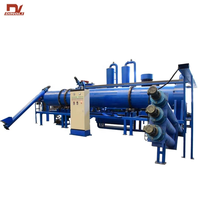 Smokeless Continuous Rice Husk Rotary Carbonization Furnace