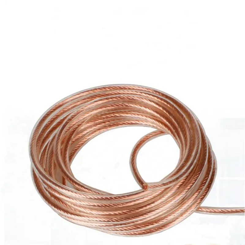 Plasticized copper stranded wire 2.5/4/6/10/16/25 square meter tinned transparent sheathed grounding wire