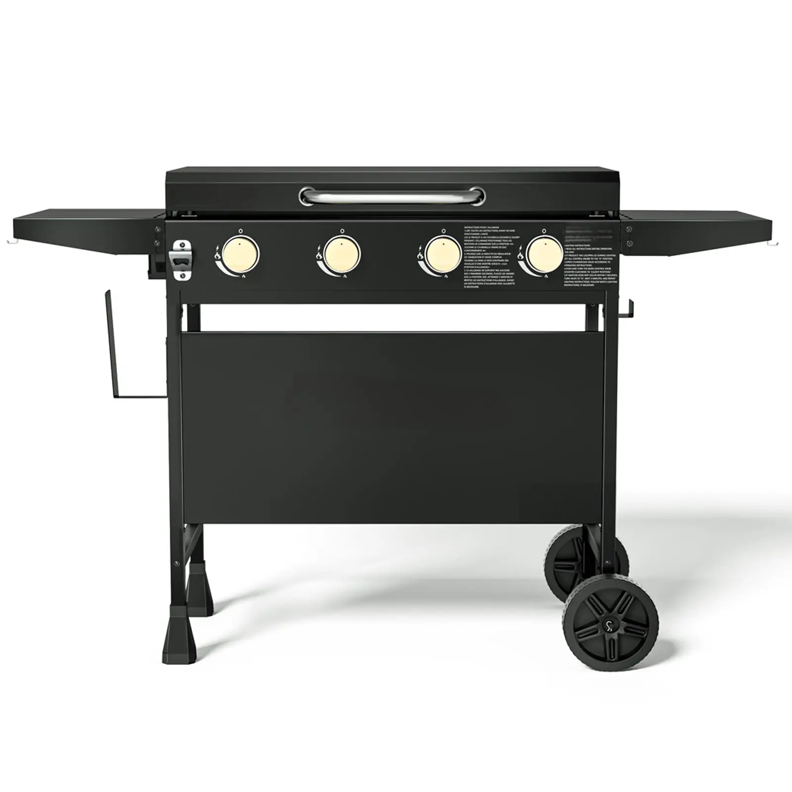 Miire Custom BBQ grill Outdoor Garden Large Metal Party in the Park 4 Stainless Steels Burner Griddle BBQ Grill Outdoor