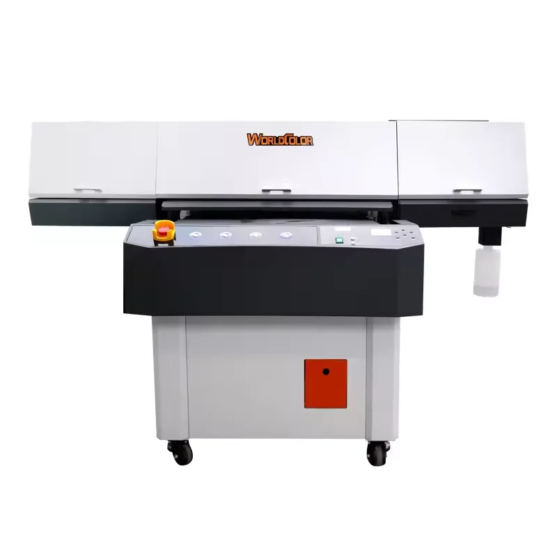 Hot sale uv printer 9060 flatbed 3 i3200 a1 uv printer with camera AI positioning automatic scan printing machine