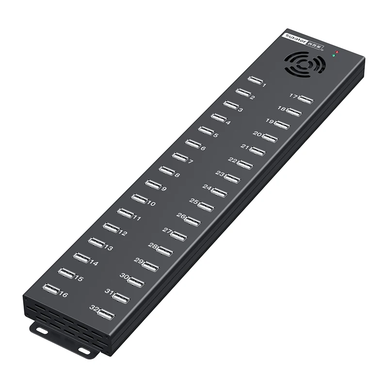 A-832 32 port usb hub  240W  powered usb hub splitter expansion phone charging station