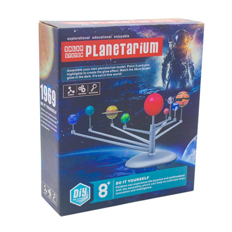 Solar System Toy Nine Planets Model Science And Education Educational Space Planet Toys For Kids DIY STEAM