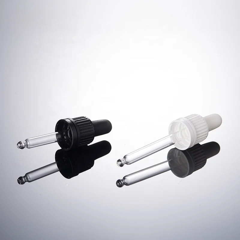 Factory price 18/415 dropper PP plastic tamper evident ring dropper essential oil serum pipette for skin care product bottle