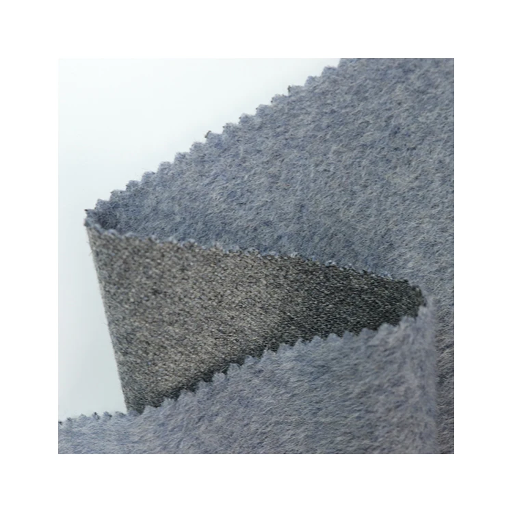 
Amazon supplier single side wool high quality wool viscose blended fabric 