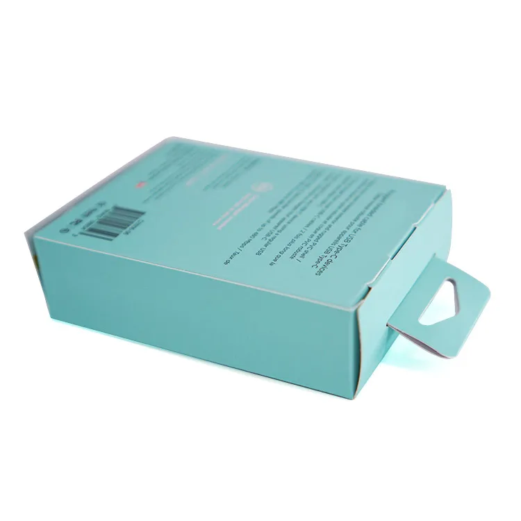 Charge-Sync Usb Cable Paper Box Custom Usb Cable Packaging Box Usb Cable White Paper Box Packaging