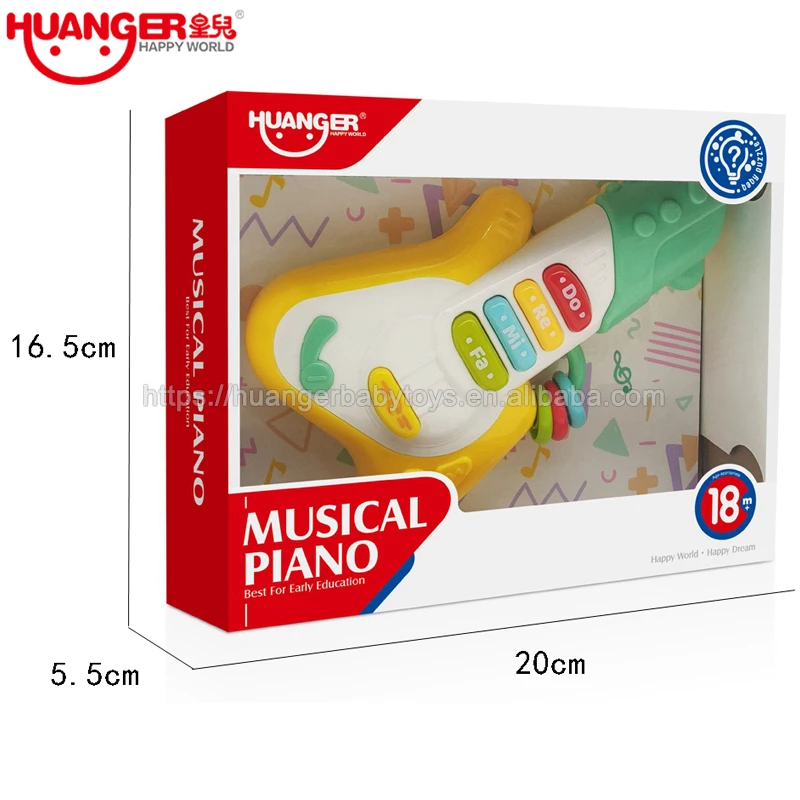 Huanger HE0551 Музыкальные инструменты пластиковая игрушка гитара детские игрушки мини-игрушка