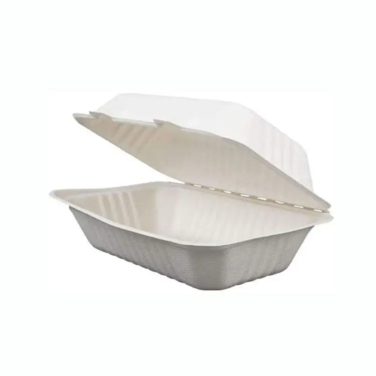 disposable Pulp paper Takeaway board lunch Food box Container