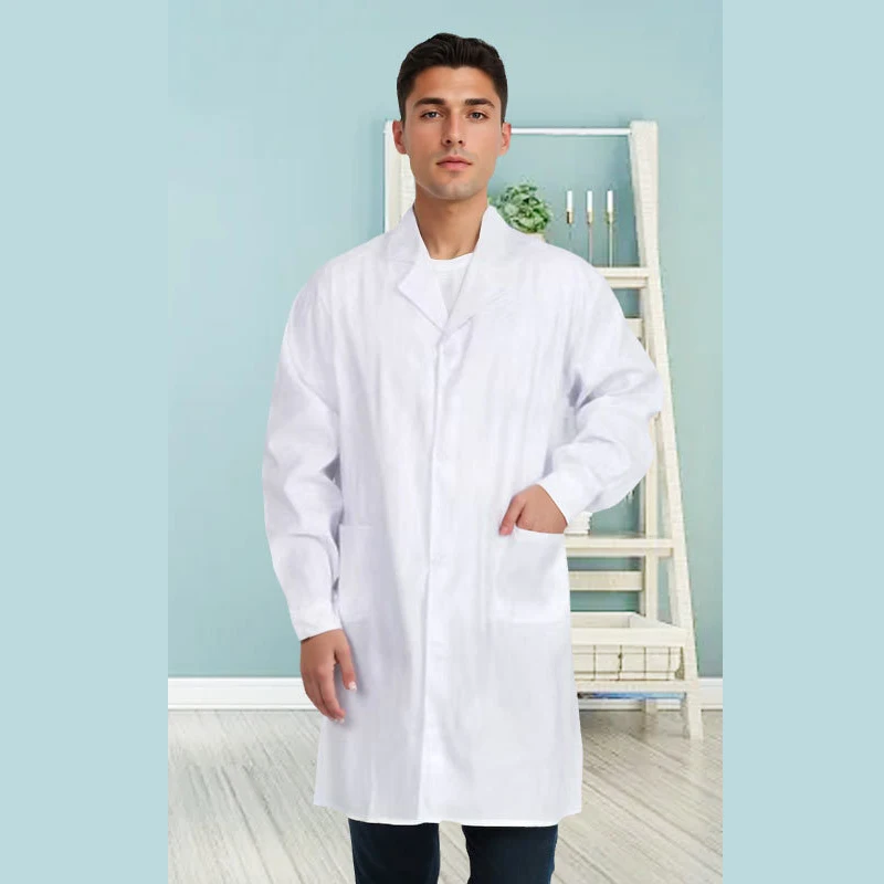 High Quality Hospital Doctors Surgical Clinic Overalls Lab Coat Hospital White Gowns underscrub