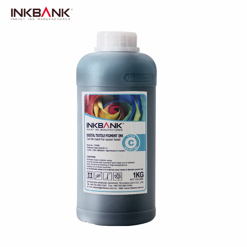 INKBANK TP6900 Textile Pigment ink For Roll to roll ptiners suitable for Epson DX5,Dx6,5113,4720 print head