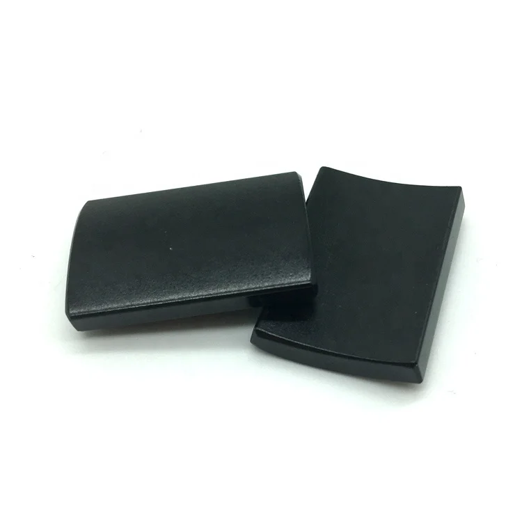 Black Epoxy Coating N35H SH UH Arc Neodymium Magnet Black Color Arc Segment Magnet for Motor Generator
