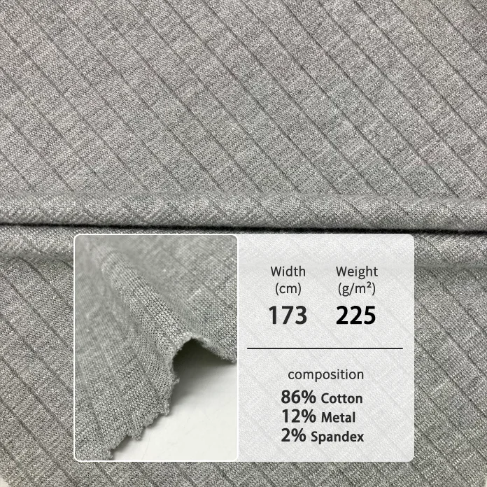 Wholesale Fashion Sparkle Shiny Sliver Knitted Polyester Metallic Stretch Lurex Glitter Fabric For Clothing