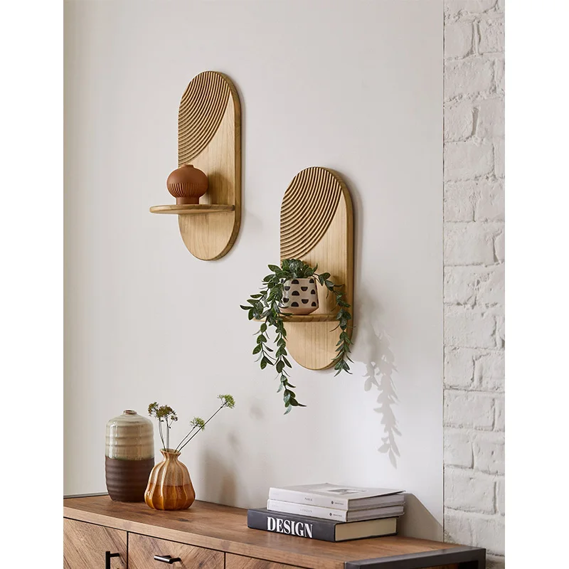 New Design Handmade Vintage Home Decorative Wood Wall Shelf Rustic Wooden Wall Shelf