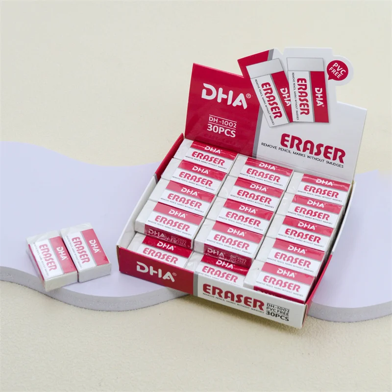 Factory Price School Eraser Set Customized Pencil Rubber TPR Art Corrector 4B Pencil Erasers For Students