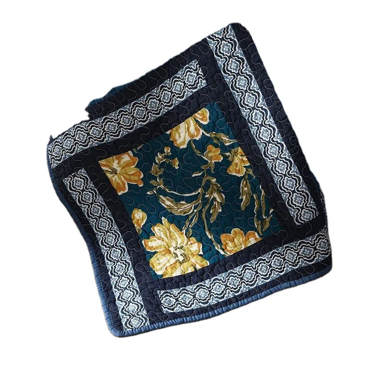 America Vintage New Simple Hand Patchwork Cotton Bedspread Pillowcase Set Super Cozy Coverlet Home Textile Bedding Blanket