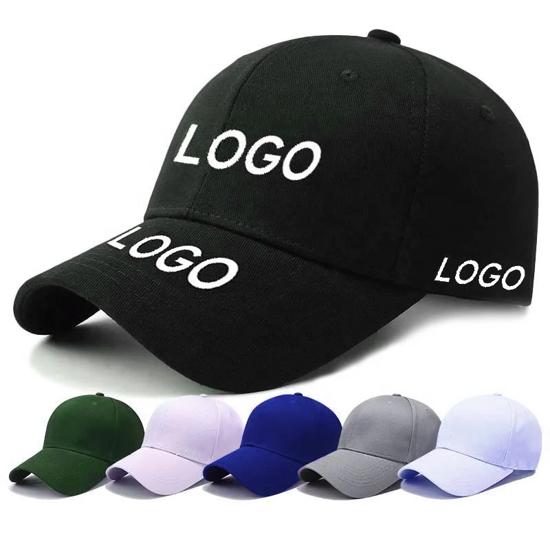 Hot Sale Cotton Men Women Snap Back Hats 6 Panel Gorras 3D Embroidery Sporty Custom Baseball Caps With Logo