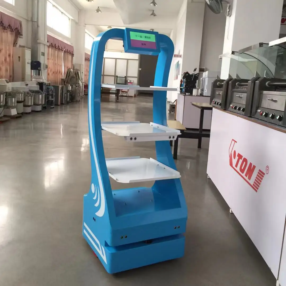 
Museum Exhibition Hall Introducer programmable smart voice speaker robot transporting robot 