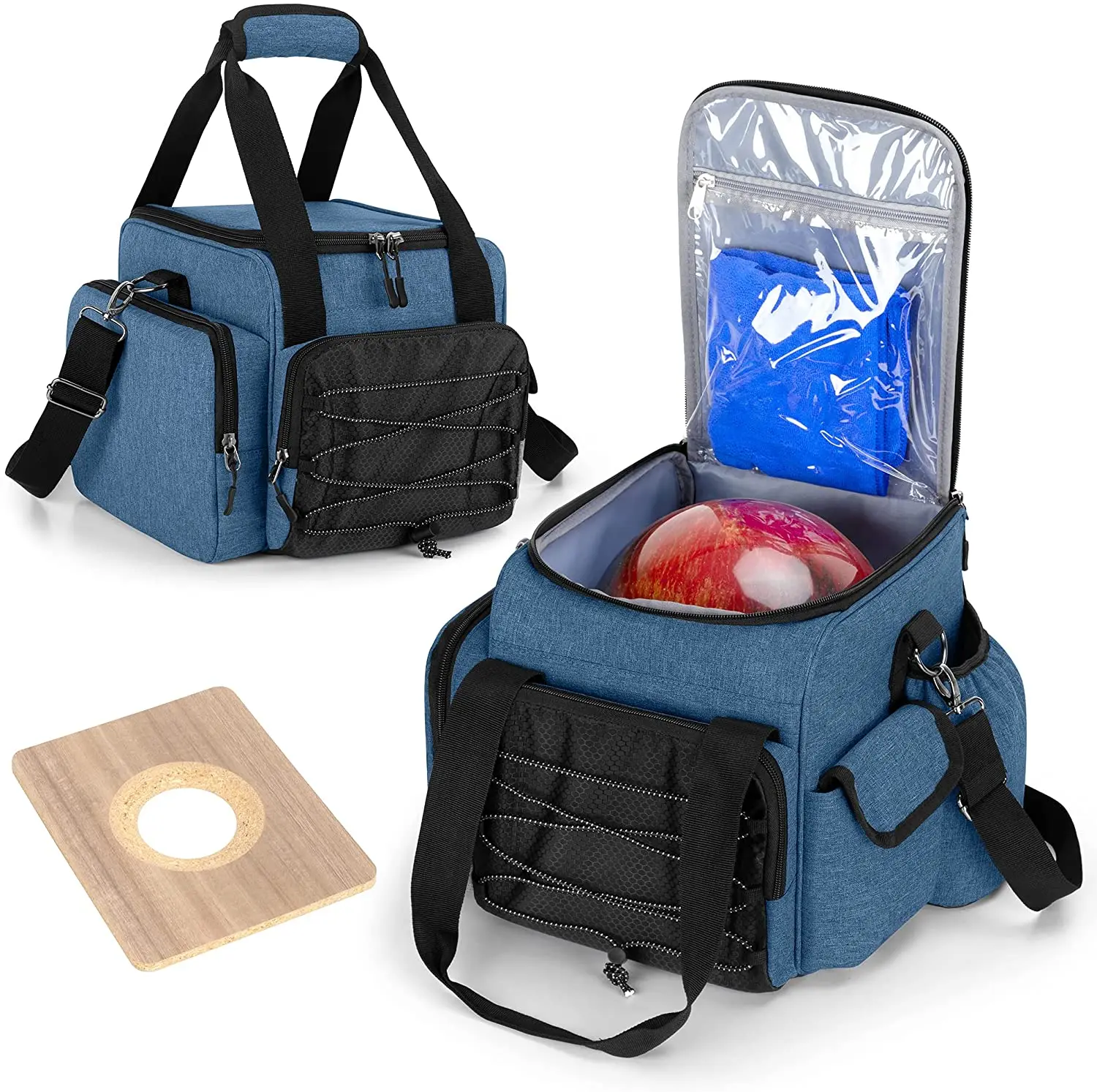 Bowling Ball Bag Tote Bag for Single Ball With Extra Storage Pockets