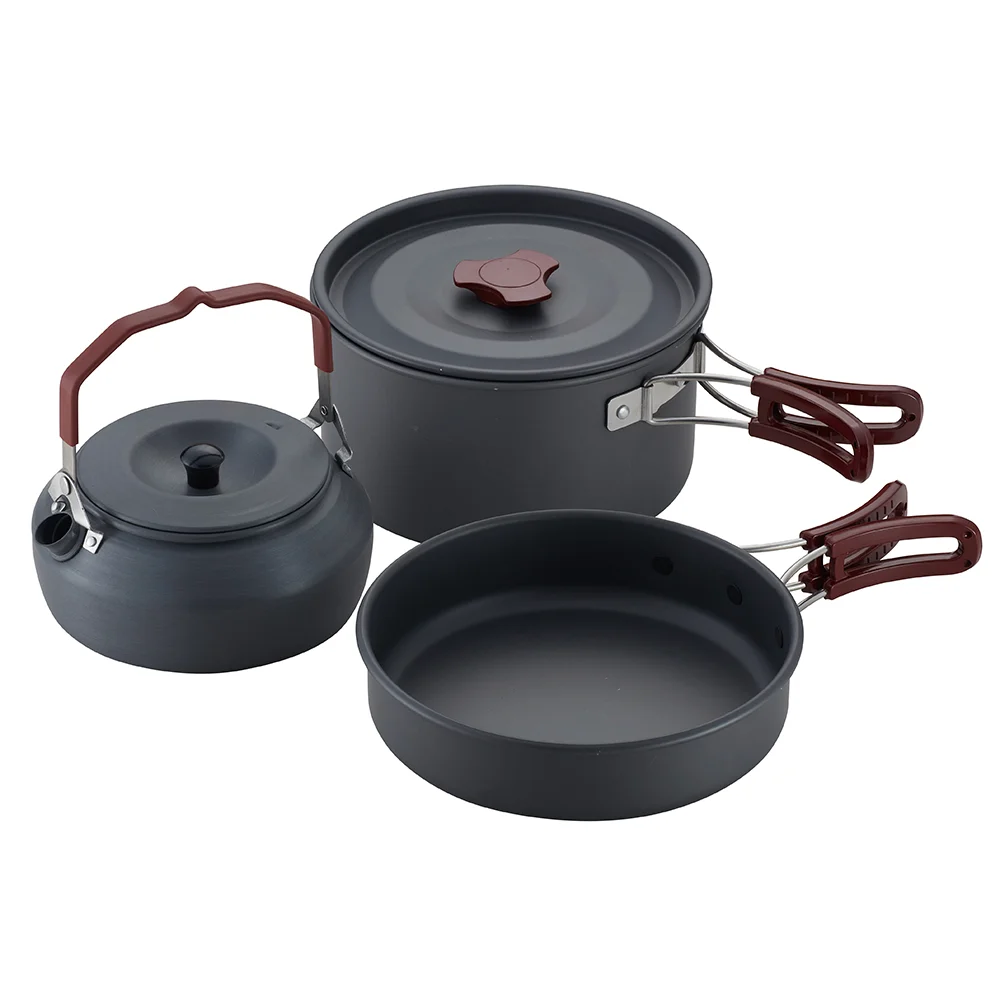 Factory Price Easy To Clean Durable Outdoor Camping Cookware Camping Cooking Ware Set