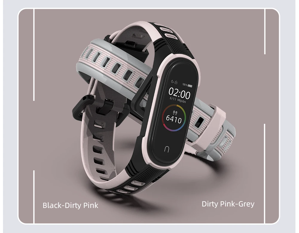 Ремешок с резиновой петлей для смарт-часов Mi Band браслет Xiaomi 3 силиконовый на запястье