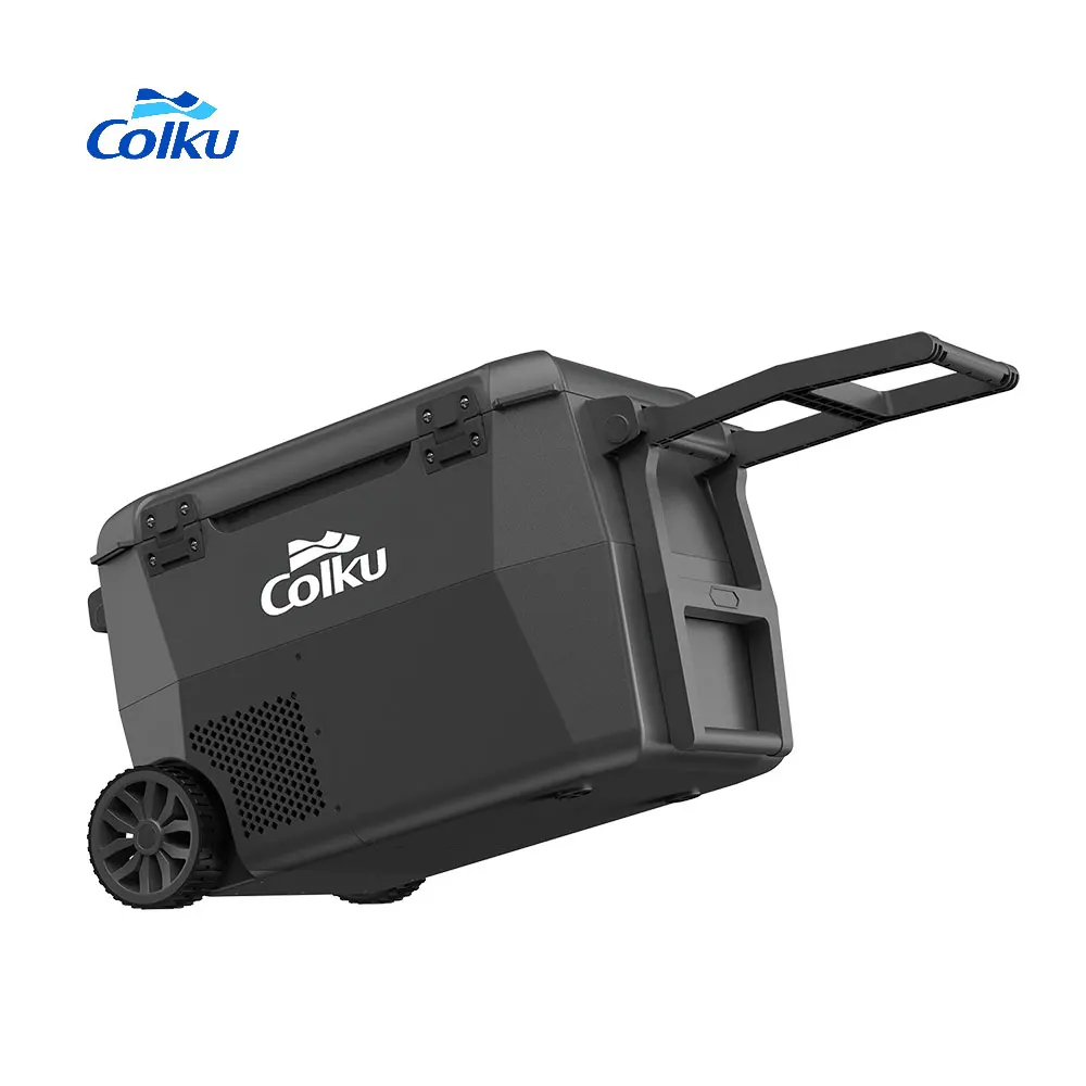 Outdoor Portable Mini Fridge Freezer 26 Liter Travelling Auto Camping Fridge With Wheel  12V Refrigerator Camp Refrigerator