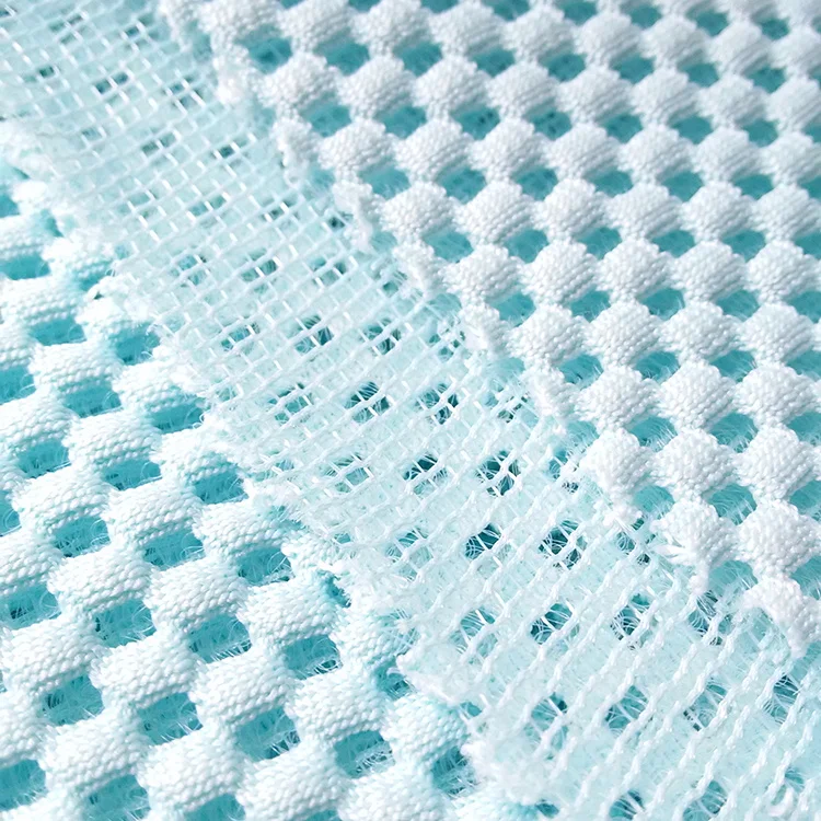 Recycled Cheap Price Knitted Square Hole 3D Air Mesh Fabric For Motorcycle Seat Cover