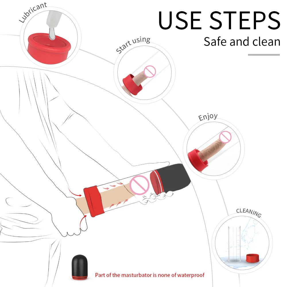 Masturbators for men electric penis pump enlargement penis Extender exercise physical medical for men masturbating