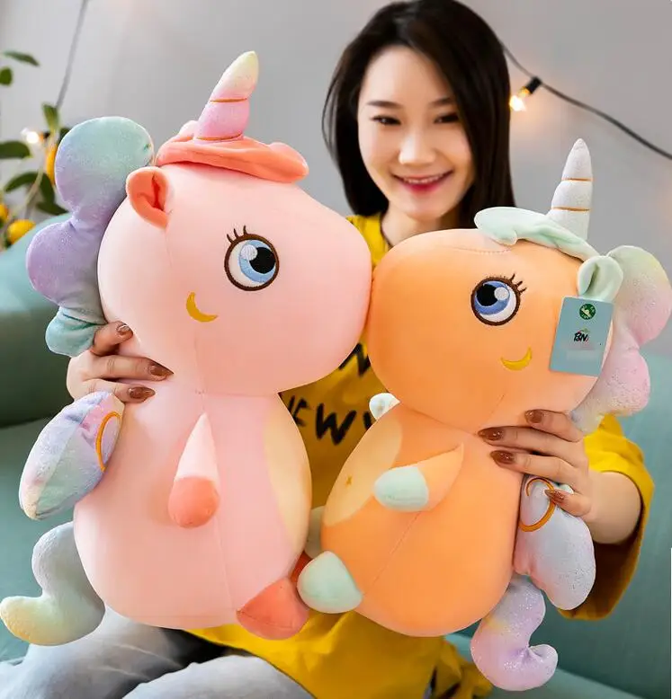 factory direct Unicorn Gifts for Girls Rainbow Stuffed Plush Toys Plushie Pillow Doll Soft Fluffy Rainbow Unicorn Plush Toys