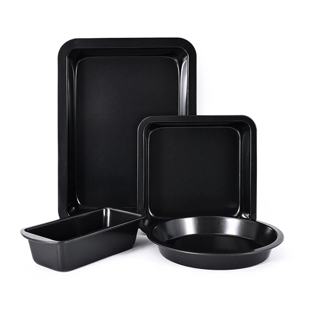 21cm 26cm 31cm 35cm Non-stick Carbon Steel Bread Bakery Roasting Mould Pan Loaf Tin Set