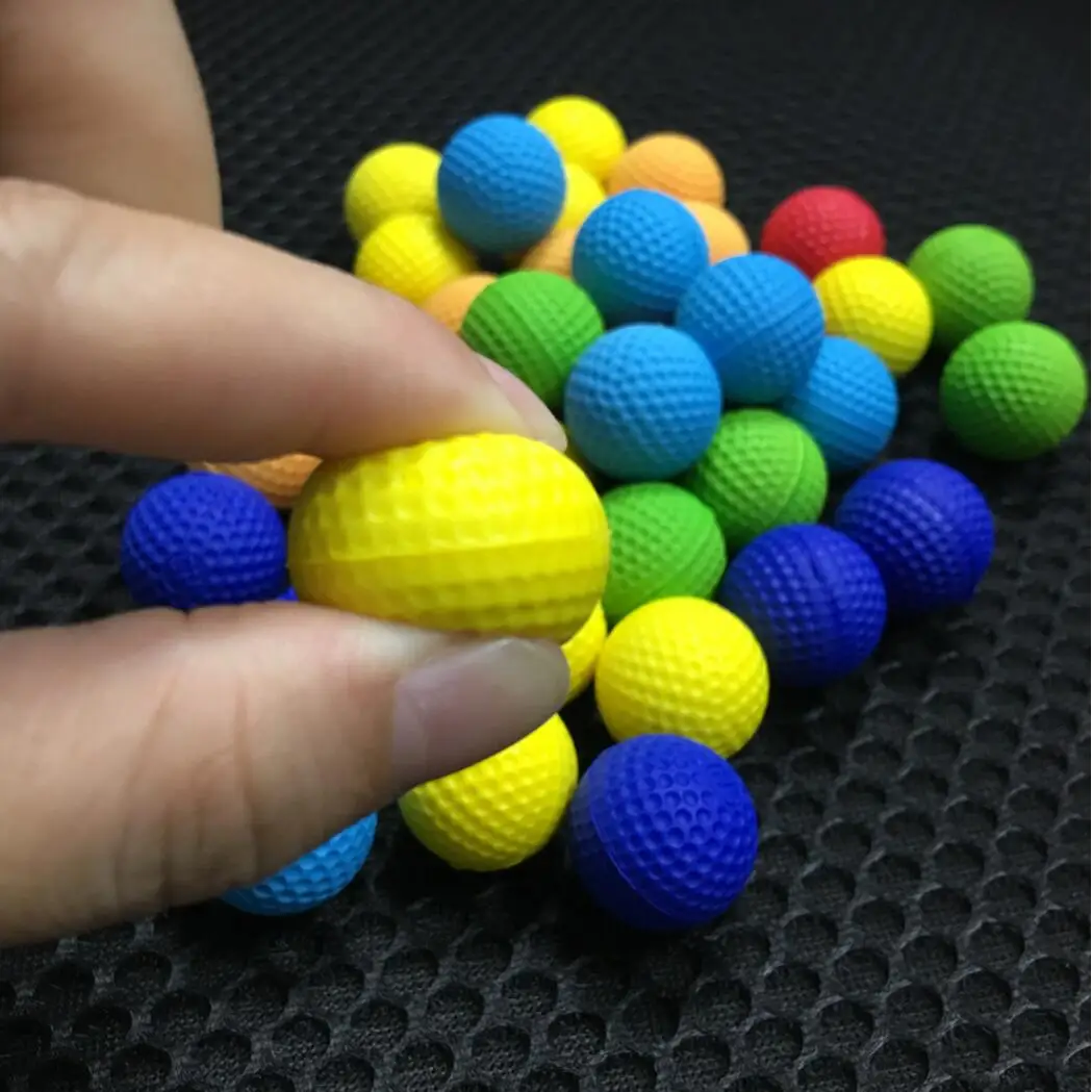 200pcs/pack 200 round refill pack PU ball foam bullets ball for toy gun blasters