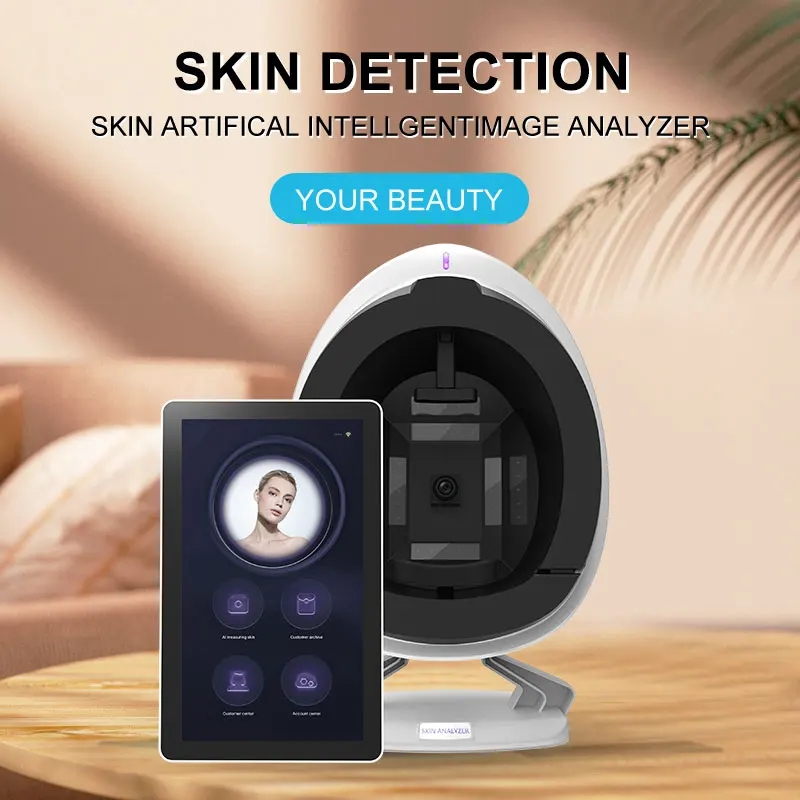 2024 New 3D Facial Skin Scanner Face Skin Detector Mirror Tester Diagnostic Skin Analyzer Machine For Beauty Salon Spa