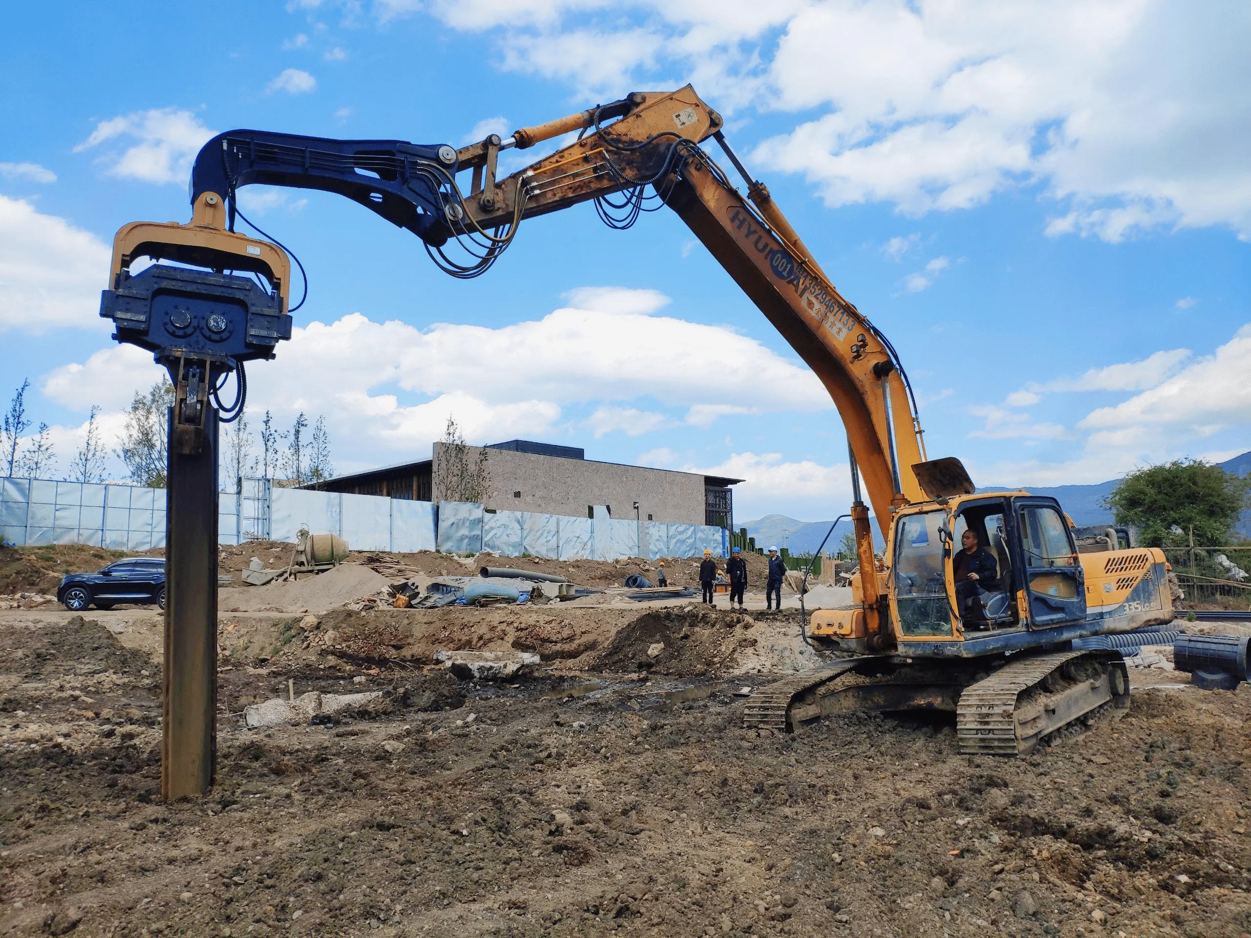 30ton 40ton Excavator Mounted Hydraulic pile Vibro Hammer/Vibratory Sheet Pile Driver