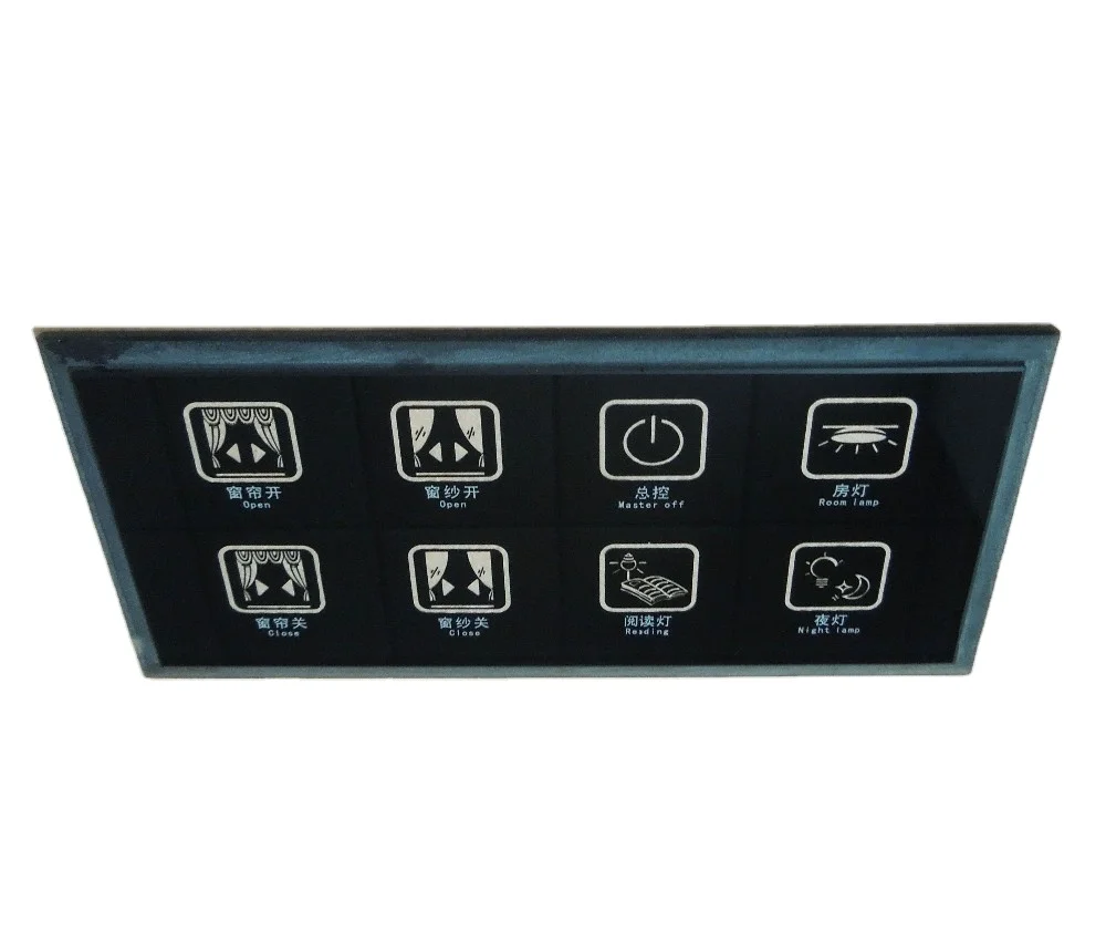 
Customized smart table top silk screen decoration control switch panel 