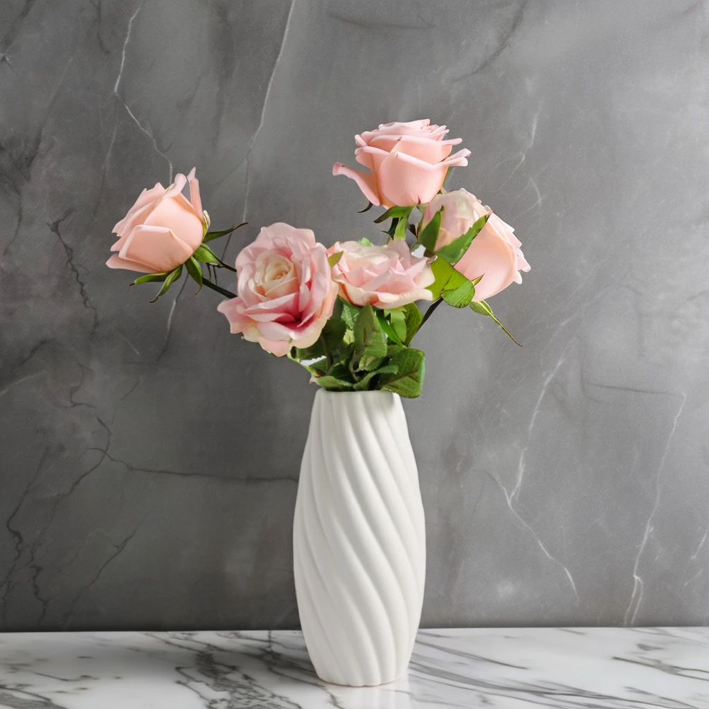 Nordic Vase Decor Items Decorative Ceramic White Table Flower Vases Vases for living room