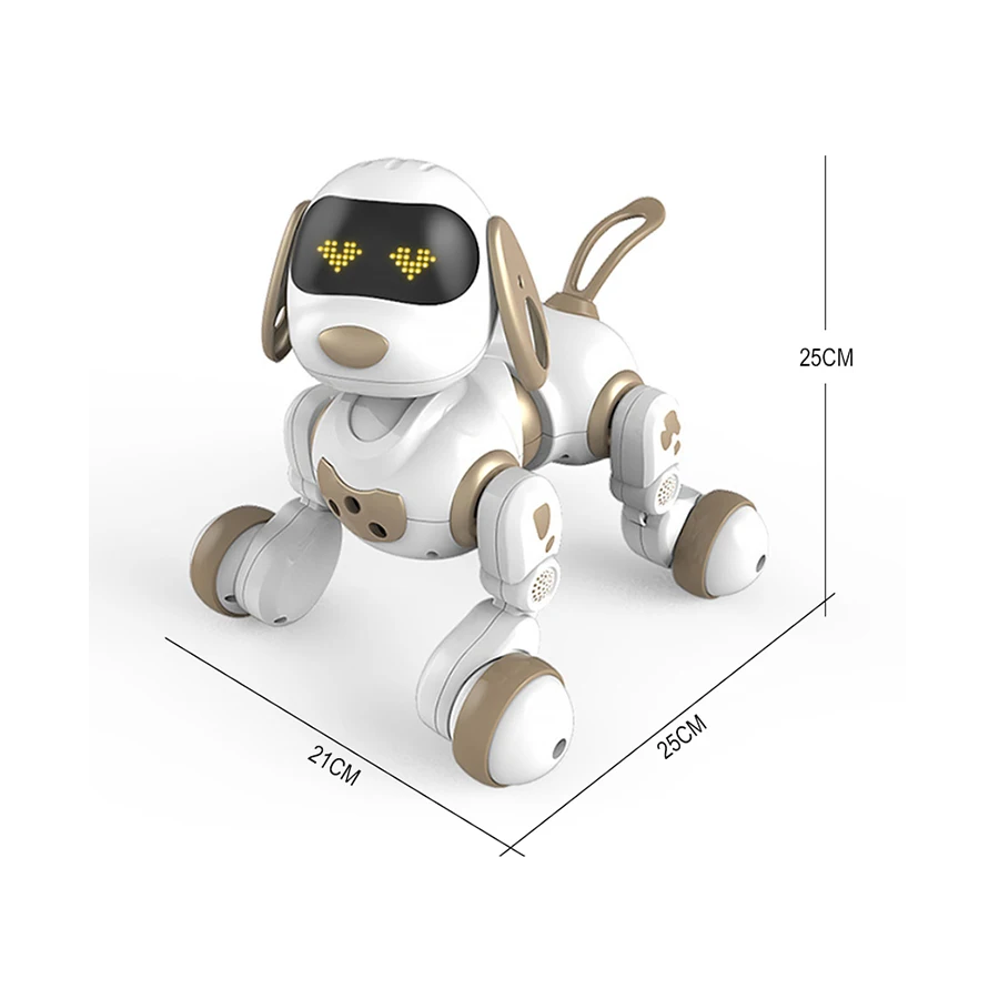 Hot Sale Smart RC Robot Toys pet programming intelligent educational Gesture Sensing RC LED Light dog robot for Kids