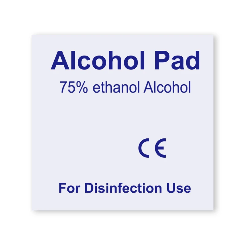 Portable Single Piece Wet Wipes 70% Isopropyl Alcohol Pad Disinfecting Wipes