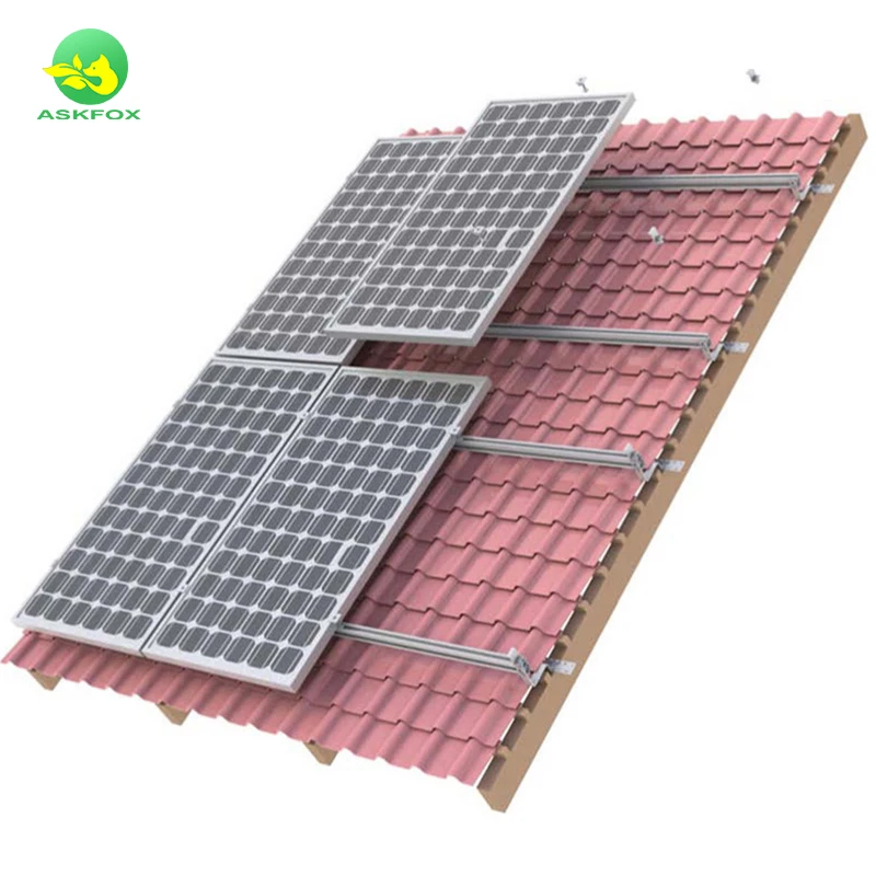 Commersial Pv Rack Solar Panel Tile Roof Solar Mounting Bracket Roof Tiles Solar Solar Panel