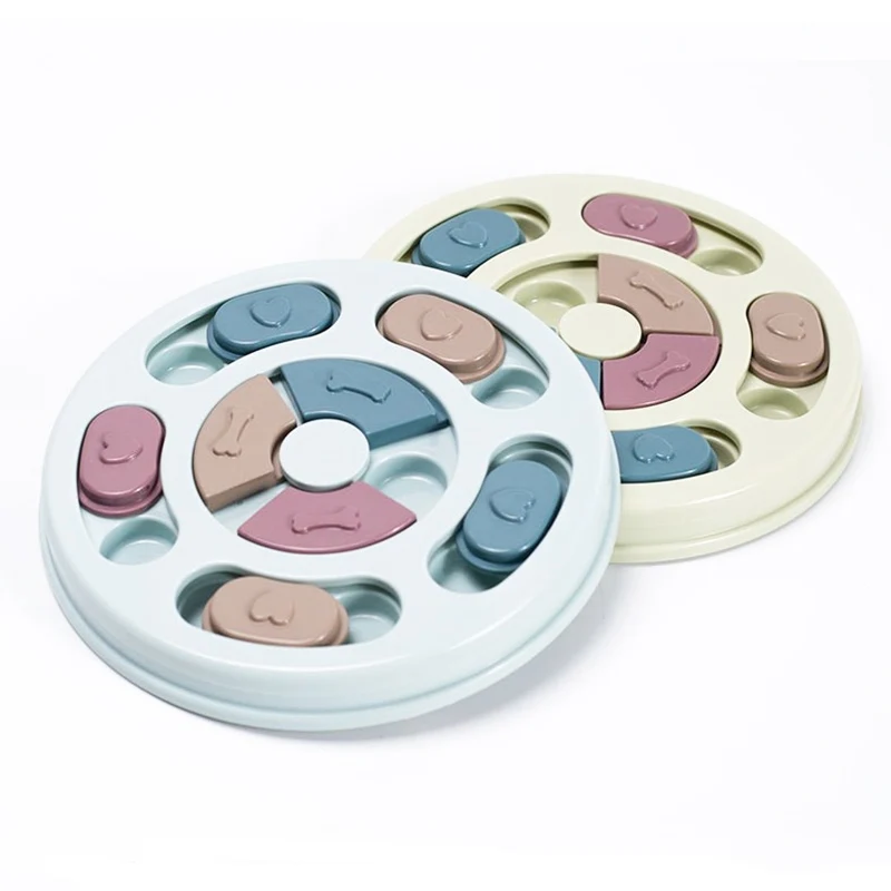 Rounded Eco-Friendly Digestion Small Animal IQ Training Slow Feeders Everyday Food Bowl  Pet Food Puzzle Toys Cat and Dog