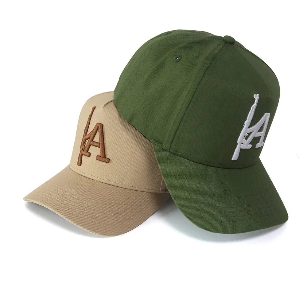 Hot sell 90s 00s good quality structured A Frame caps 3D puff logo 100%cotton material baseball caps suit for man and woman