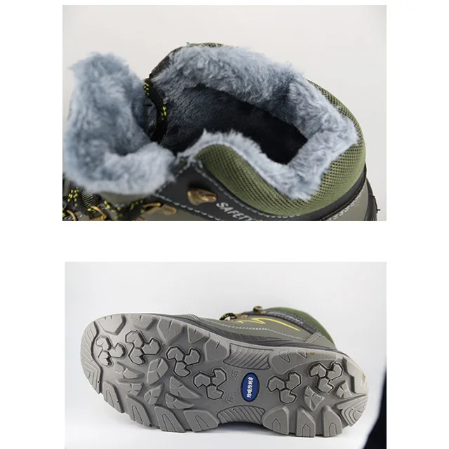 waterproof microfiber anti-slip anti-puncture construction work shoes hiking men safety shoes