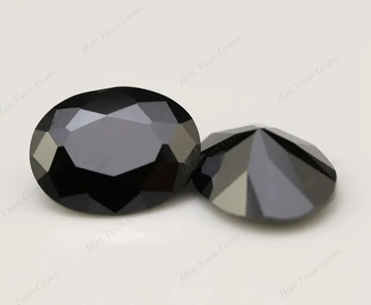 wholesale loose oval shape 4x6mm cz stone pink black muilcolor color cubic zirconia gemstone