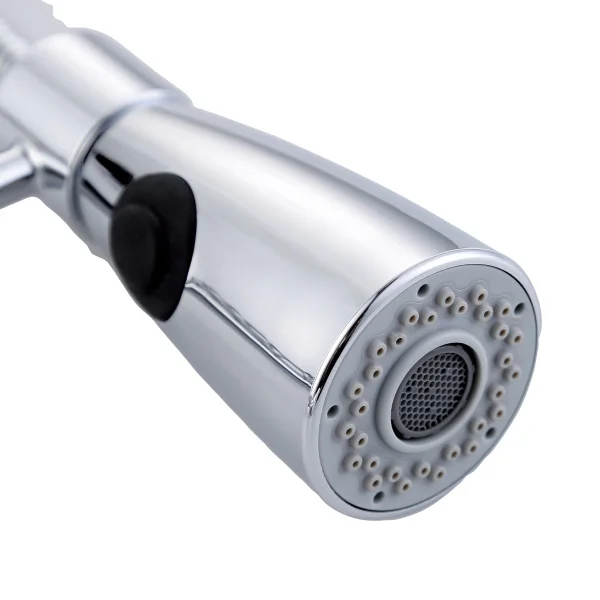 HIMIXER cupc upc single handle brass chrome torneira gourmet hot cold water mixer tap kitchen faucet pull out