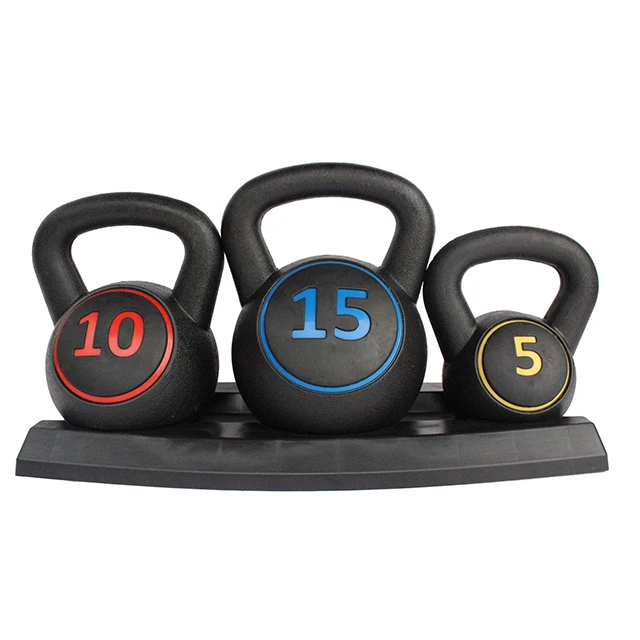 Wholesale Adjustable 5kg KettleBell 5LB 10LB 15LB Kettle Bells Set GYm Weight Cast Iron Kettle bell