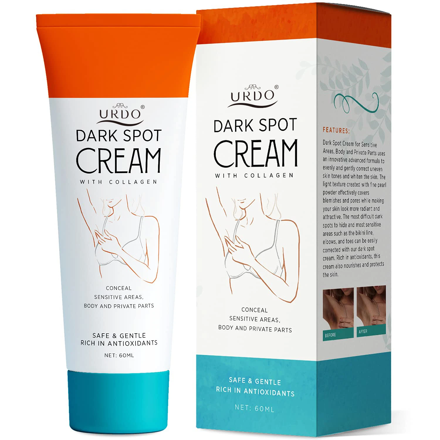 Hot Selling Natural Organic Fast Instant Whitening Private Armpit Body Nourishing Underarm Skin