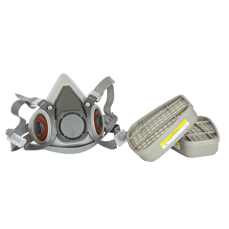 6200 Half Face Gas Mask Automotive Painting Respirator with high precision For Metal Processing