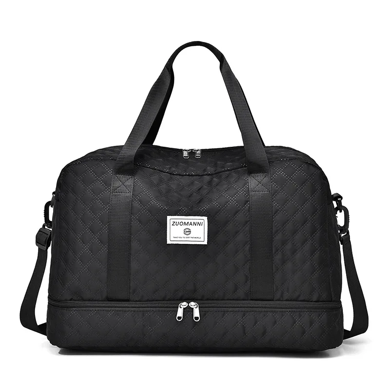Large Capacity Duffel Bag  Versatile Shoulder & Crossbody Tote With Dry Wet Separation Pockets And Dual Side Pockets