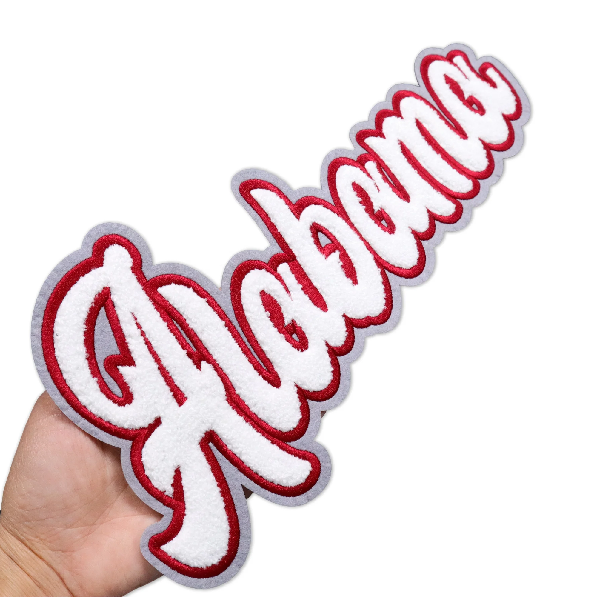 Высококачественные шенильные нашивки с вышивкой 3D греческие буквы логотип для