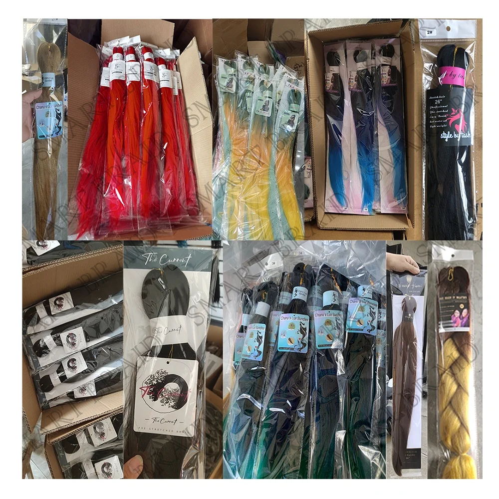 Synthetic Crochet Braids Hair Black Crochet Hair Extensions Synthetic Braids Bulk Easy Braid Hair